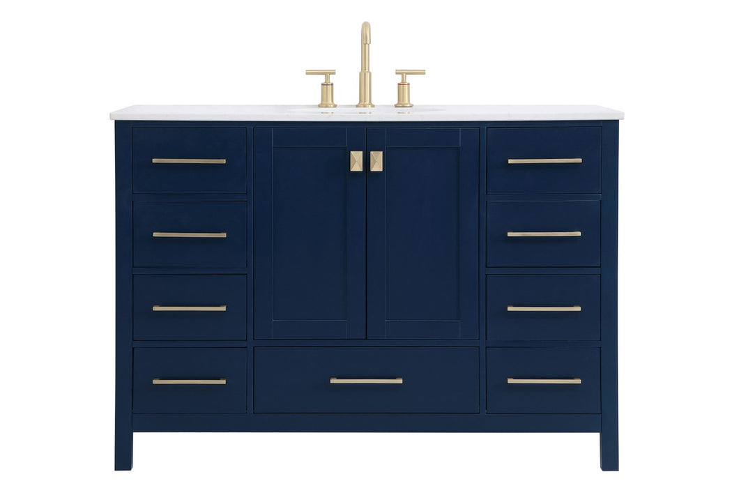 Elegant Lighting VF18848BL Single Bathroom Vanity, Blue