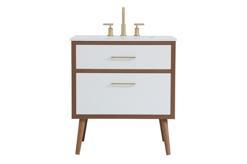 Elegant Lighting VF41030WH Bathroom Vanity, White