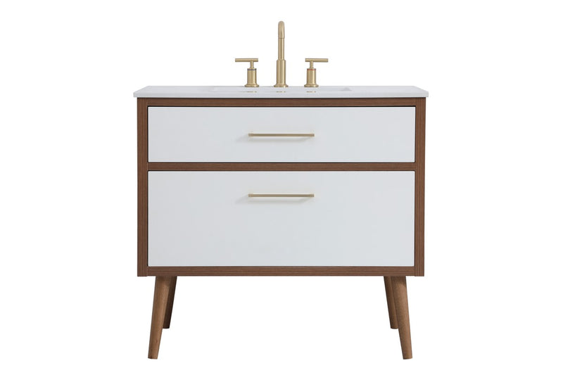 Elegant Lighting VF41036WH Bathroom Vanity, White