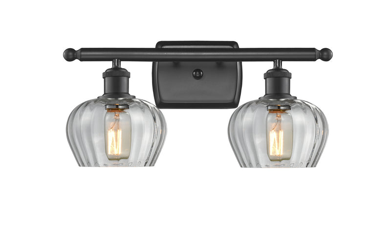 Innovations 516-2W-BK-G92 Two Light Bath Vanity, Matte Black