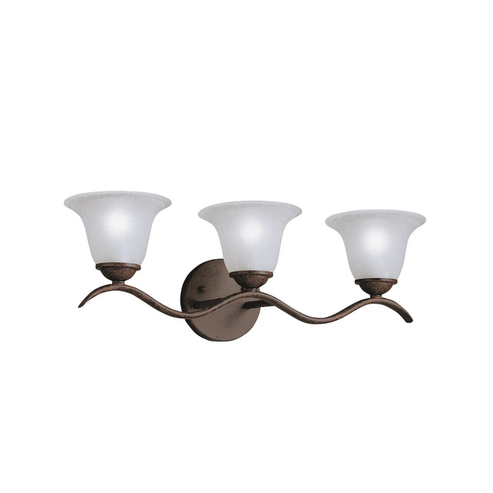 Kichler 6323TZ Three Light Bath, Tannery Bronze