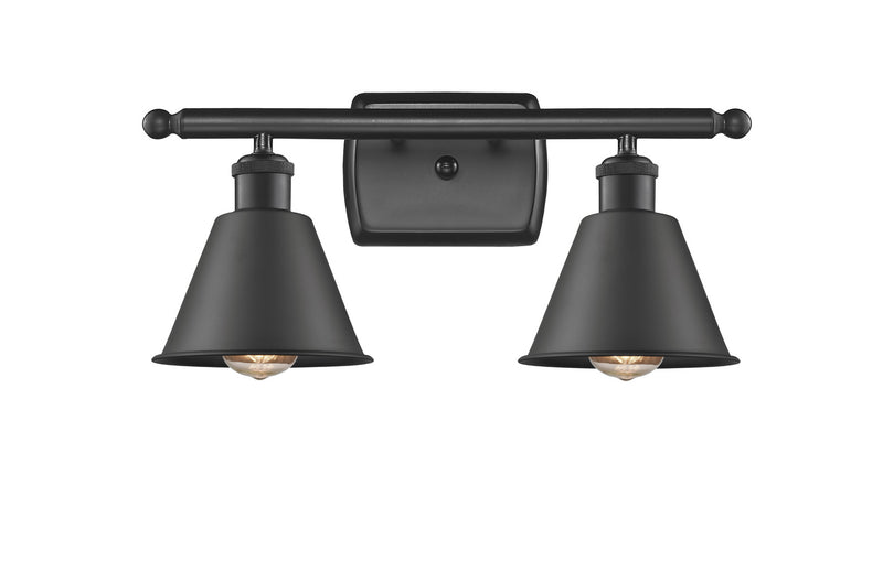 Innovations 516-2W-BK-M8-LED LED Bath Vanity, Matte Black