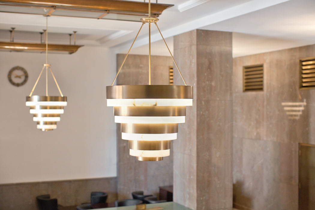 Hinkley 30188HB LED Chandelier, Heritage Brass