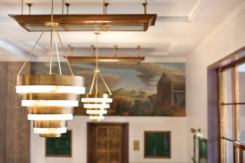 Hinkley 30188HB LED Chandelier, Heritage Brass