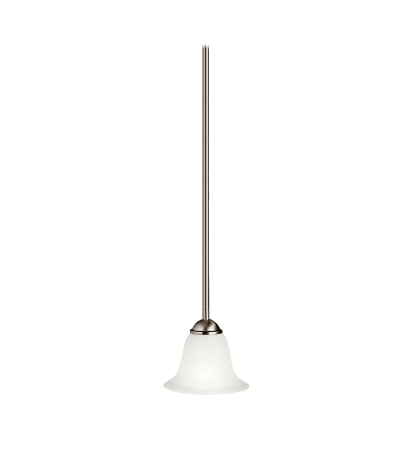 Kichler 2771NI One Light Mini Pendant, Brushed Nickel