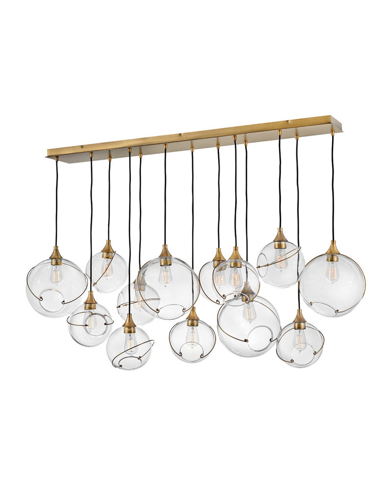 Hinkley 30305HBR LED Chandelier, Heritage Brass