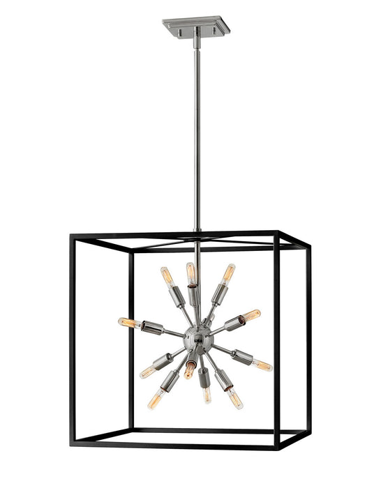 Hinkley 46314BLK-PN LED Chandelier, Black
