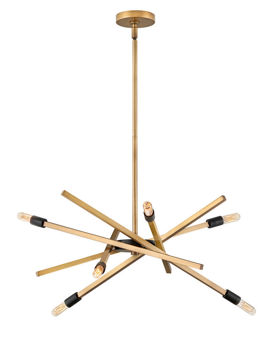 Hinkley 4765HB LED Chandelier, Heritage Brass