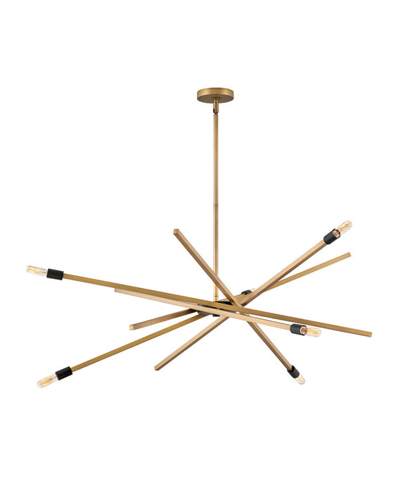 Hinkley 4766HB LED Chandelier, Heritage Brass