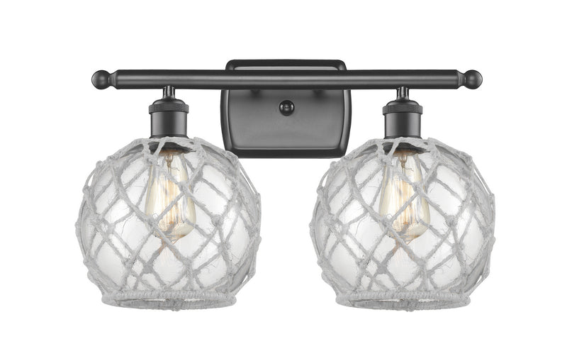 Innovations 516-2W-OB-G122-8RW Two Light Bath Vanity, Oil Rubbed Bronze