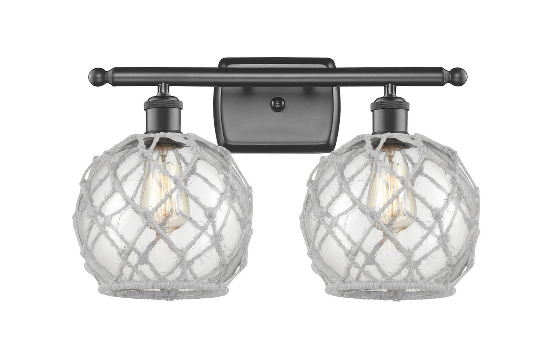 Innovations 516-2W-OB-G122-8RW Two Light Bath Vanity, Oil Rubbed Bronze