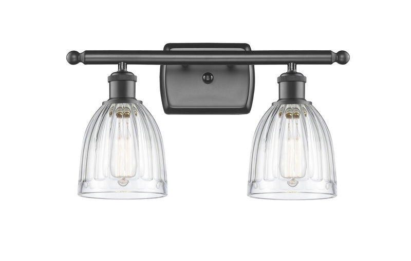 Innovations 516-2W-OB-G442 Two Light Bath Vanity, Oil Rubbed Bronze
