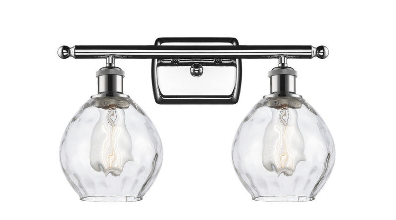 Innovations 516-2W-PC-G362 Two Light Bath Vanity, Polished Chrome