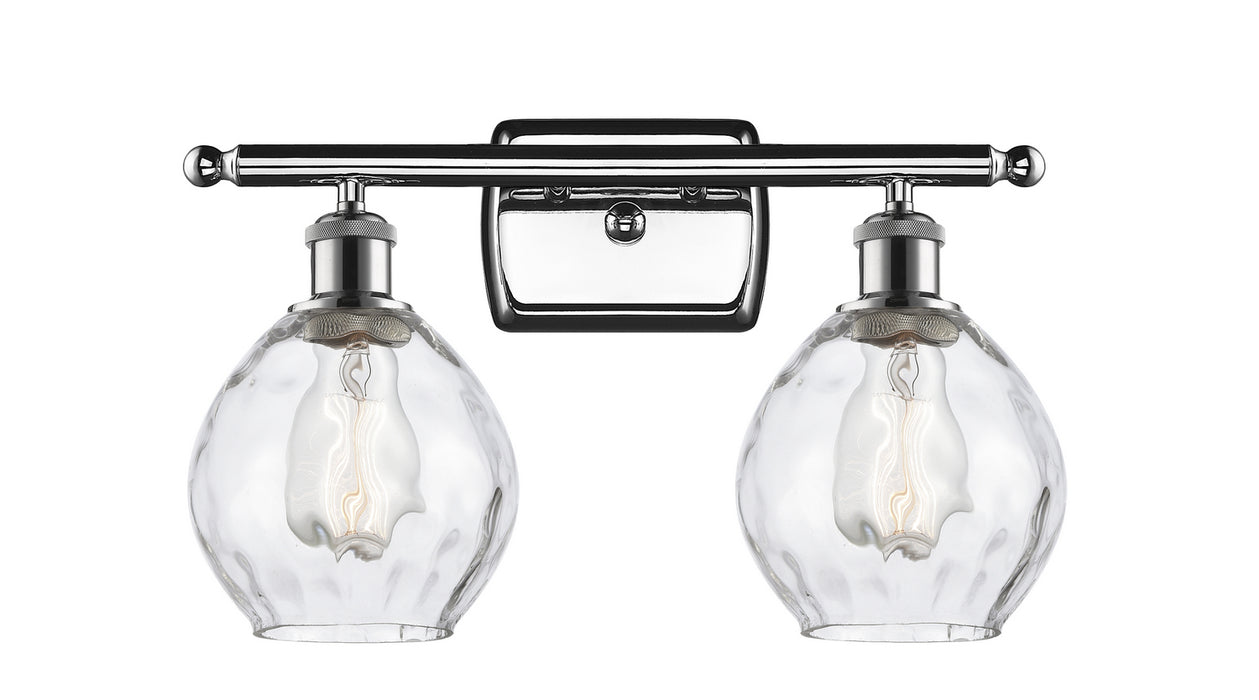 Innovations 516-2W-PC-G362 Two Light Bath Vanity, Polished Chrome