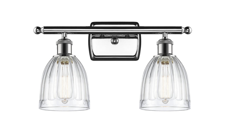 Innovations 516-2W-PC-G442 Two Light Bath Vanity, Polished Chrome