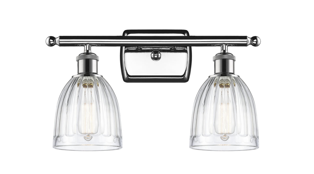 Innovations 516-2W-PC-G442 Two Light Bath Vanity, Polished Chrome