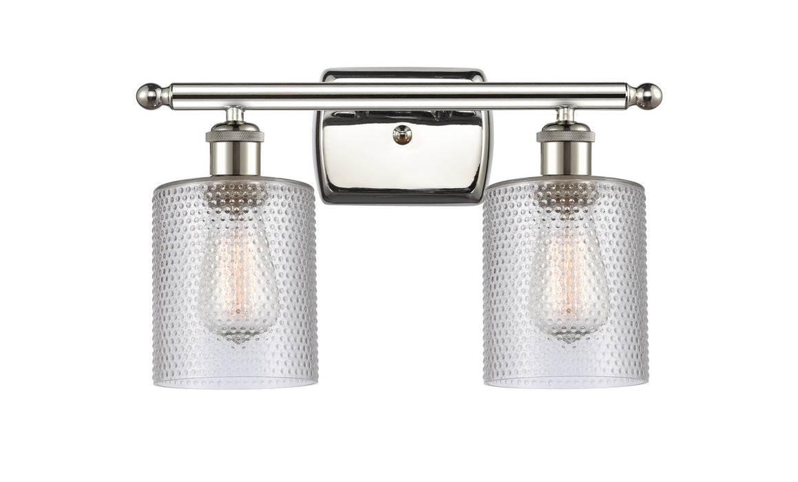 Innovations 516-2W-PN-G112 Two Light Bath Vanity, Polished Nickel