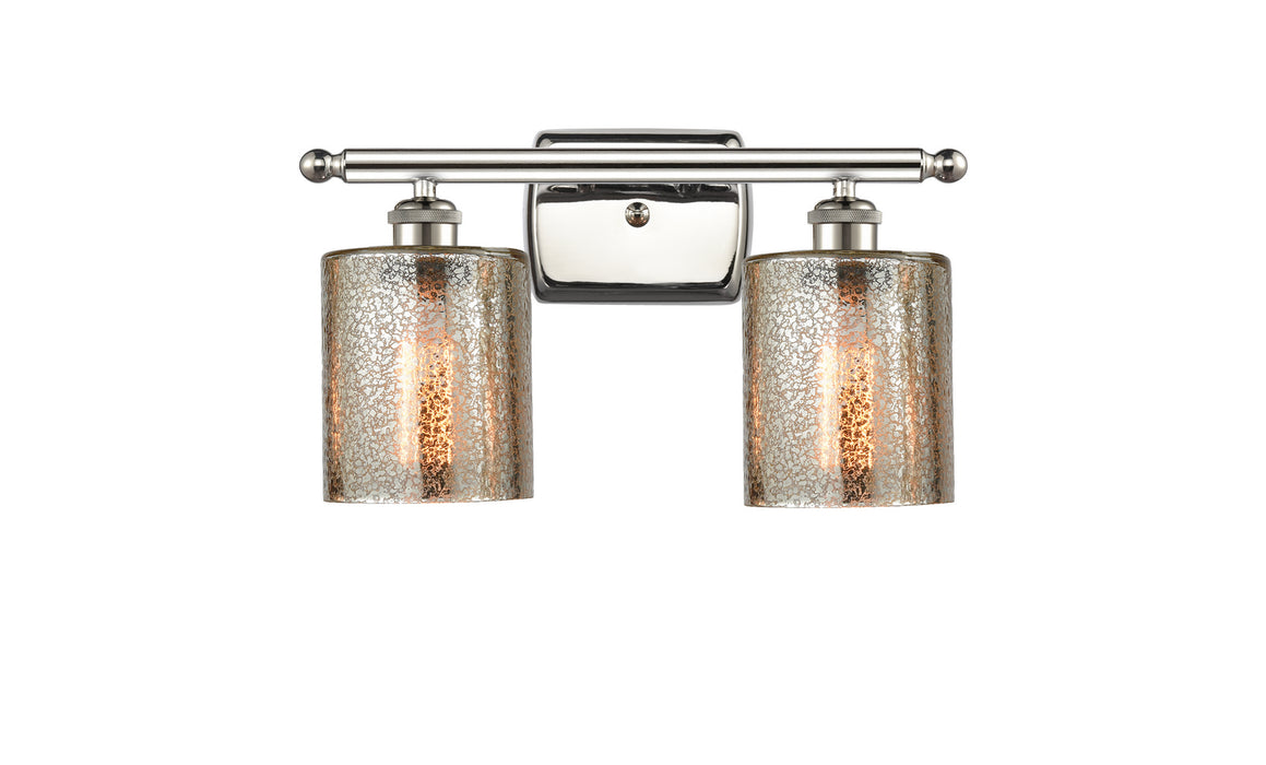 Innovations 516-2W-PN-G116 Two Light Bath Vanity, Polished Nickel