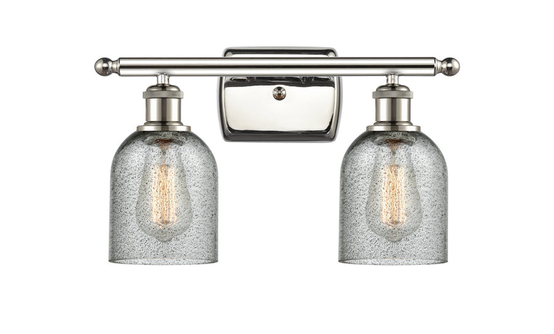 Innovations 516-2W-PN-G257 Two Light Bath Vanity, Polished Nickel