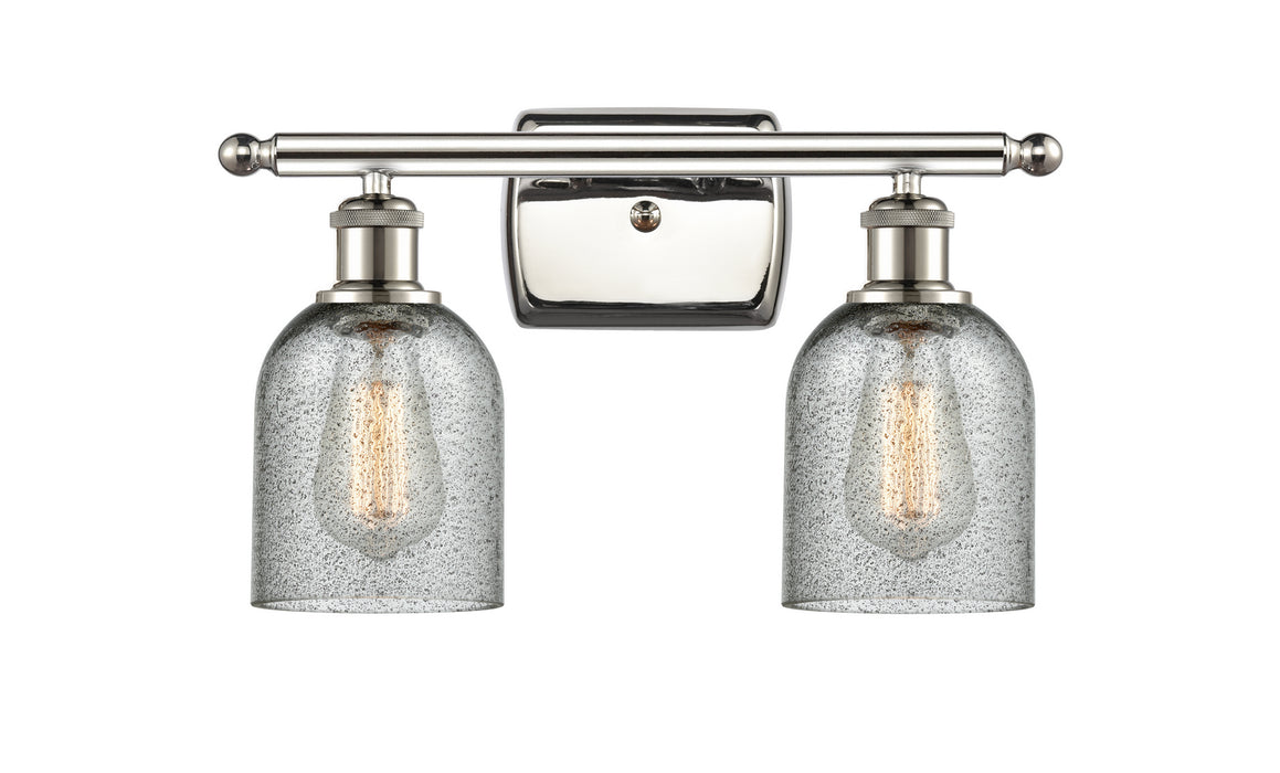 Innovations 516-2W-PN-G257 Two Light Bath Vanity, Polished Nickel