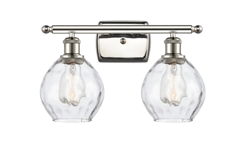 Innovations 516-2W-PN-G362 Two Light Bath Vanity, Polished Nickel