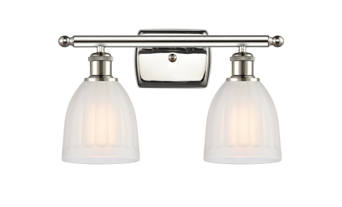 Innovations 516-2W-PN-G441 Two Light Bath Vanity, Polished Nickel