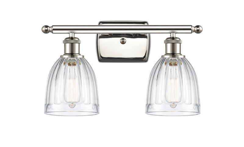 Innovations 516-2W-PN-G442 Two Light Bath Vanity, Polished Nickel