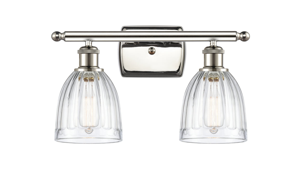 Innovations 516-2W-PN-G442 Two Light Bath Vanity, Polished Nickel