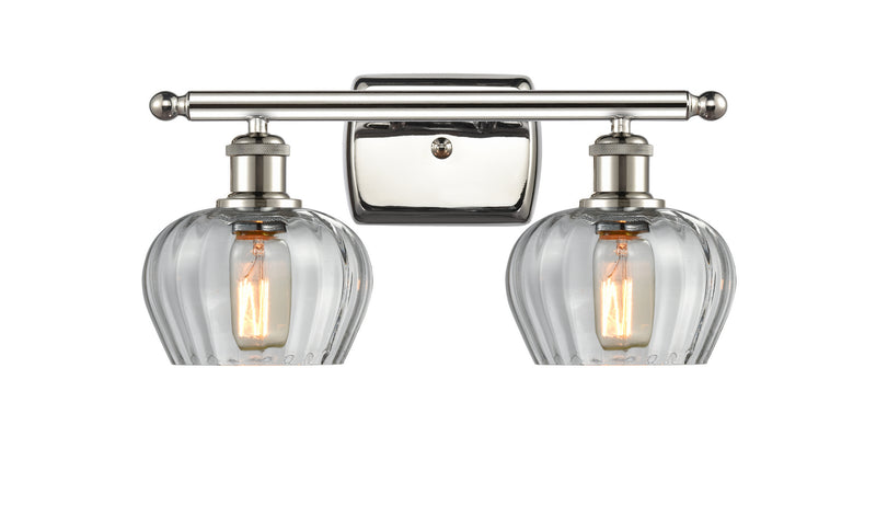 Innovations 516-2W-PN-G92 Two Light Bath Vanity, Polished Nickel