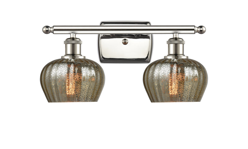Innovations 516-2W-PN-G96 Two Light Bath Vanity, Polished Nickel