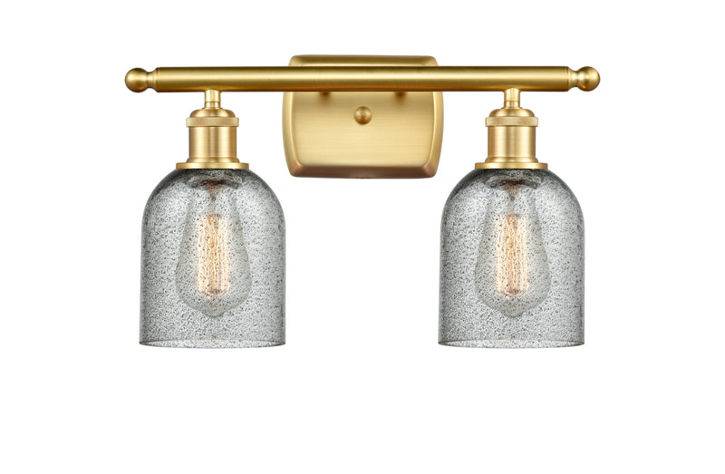 Innovations 516-2W-SG-G257 Two Light Bath Vanity, Satin Gold