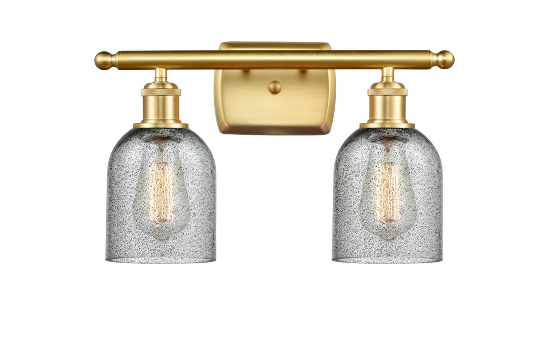 Innovations 516-2W-SG-G257 Two Light Bath Vanity, Satin Gold