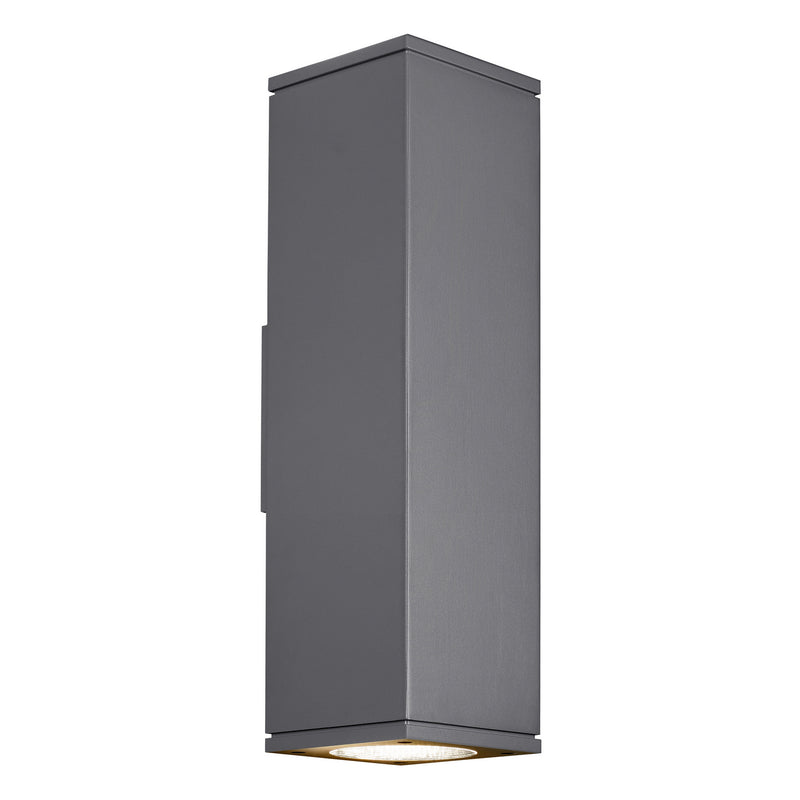 Visual Comfort Modern 700OWTEG84018WCHDOUNV LED Outdoor Wall Lantern, Charcoal