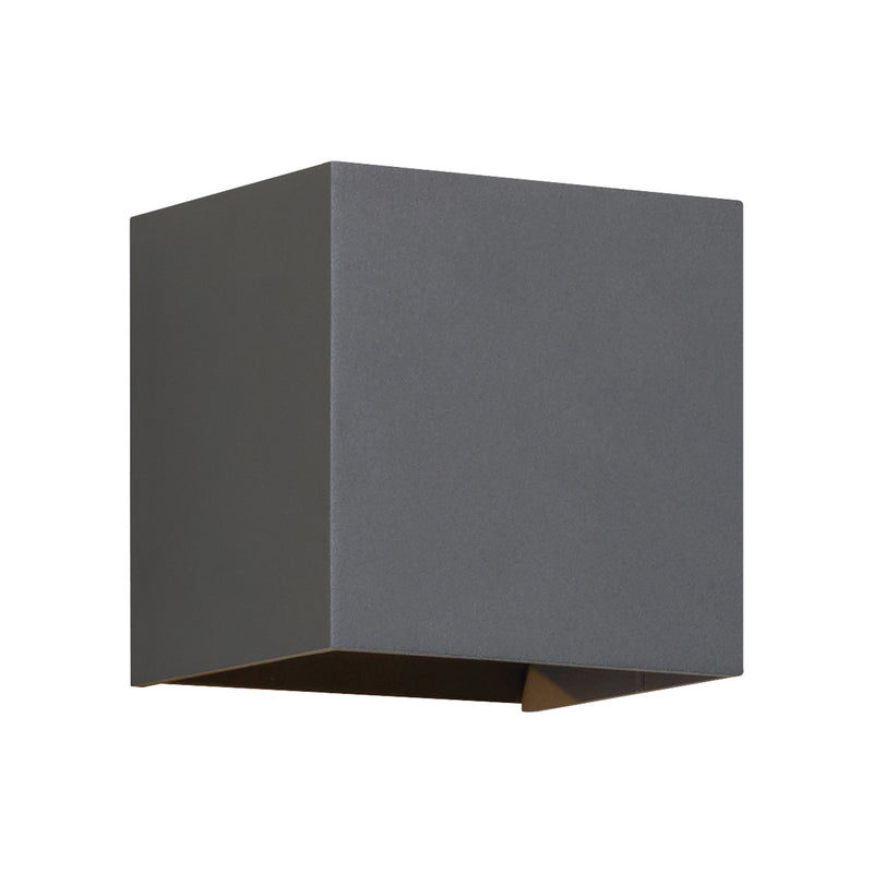 Visual Comfort Modern 700OWVEX9274HUNV LED Outdoor Wall Mount, Charcoal