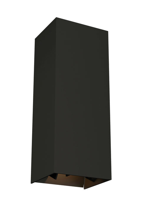 Visual Comfort Modern 700OWVEX93012BDOUNV LED Outdoor Wall Mount, Black