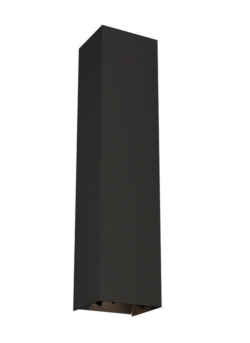 Visual Comfort Modern 700OWVEX93020BDOUNV LED Outdoor Wall Mount, Black