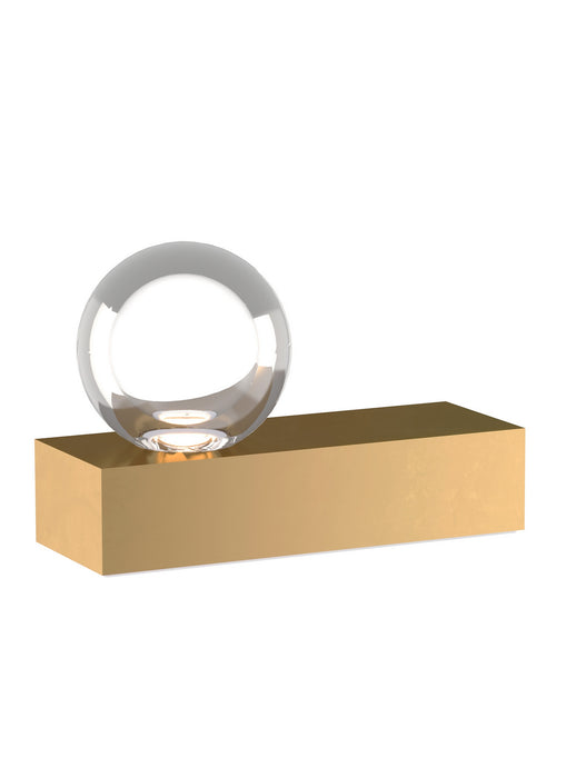 Visual Comfort Modern 700PRTMINANB-LED927 LED Table Lamp, Natural Brass