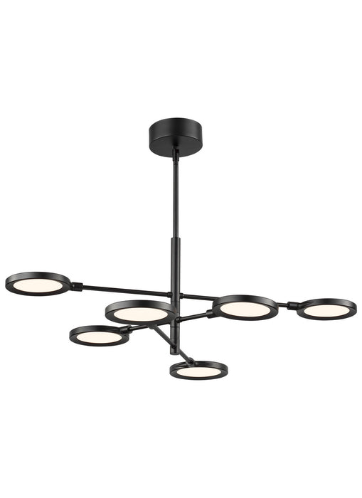 Visual Comfort Modern 700SPCTB-LED930 LED Chandelier, Matte Black