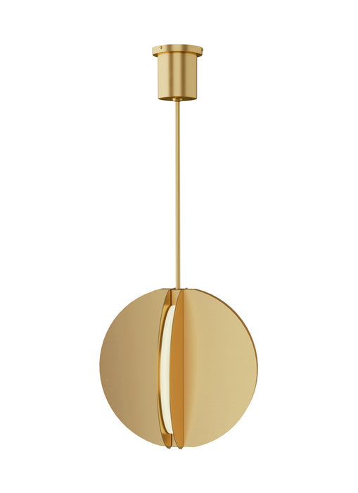 Visual Comfort Modern 700TDBAU18NB-LED930 LED Pendant, Natural Brass