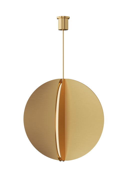 Visual Comfort Modern 700TDBAU36NB-LED930 LED Pendant, Natural Brass