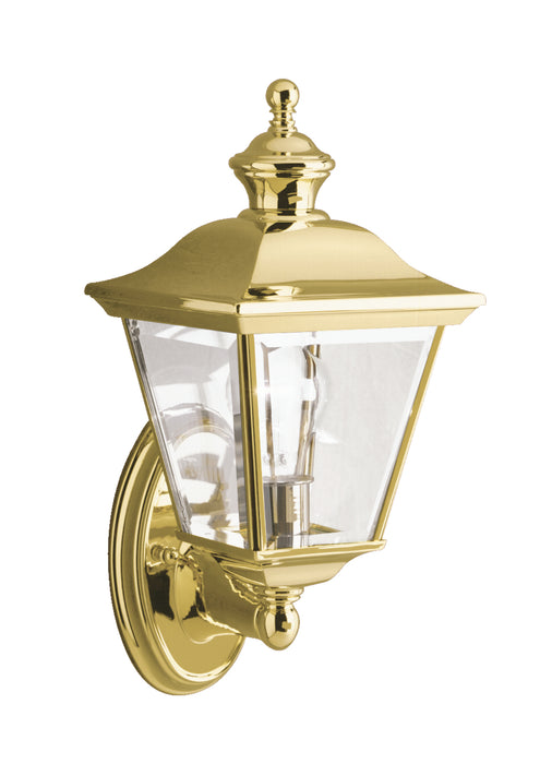 Kichler 9713PB One Light Outdoor Wall Mount, Polished Brass