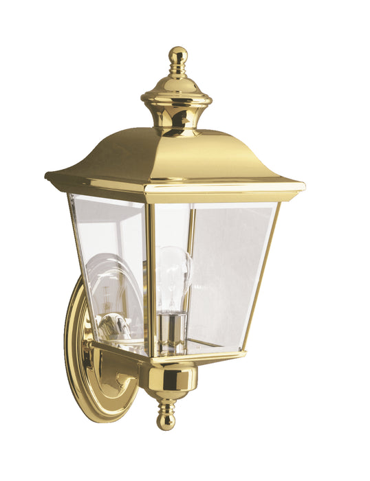Kichler 9712PB One Light Outdoor Wall Mount, Polished Brass