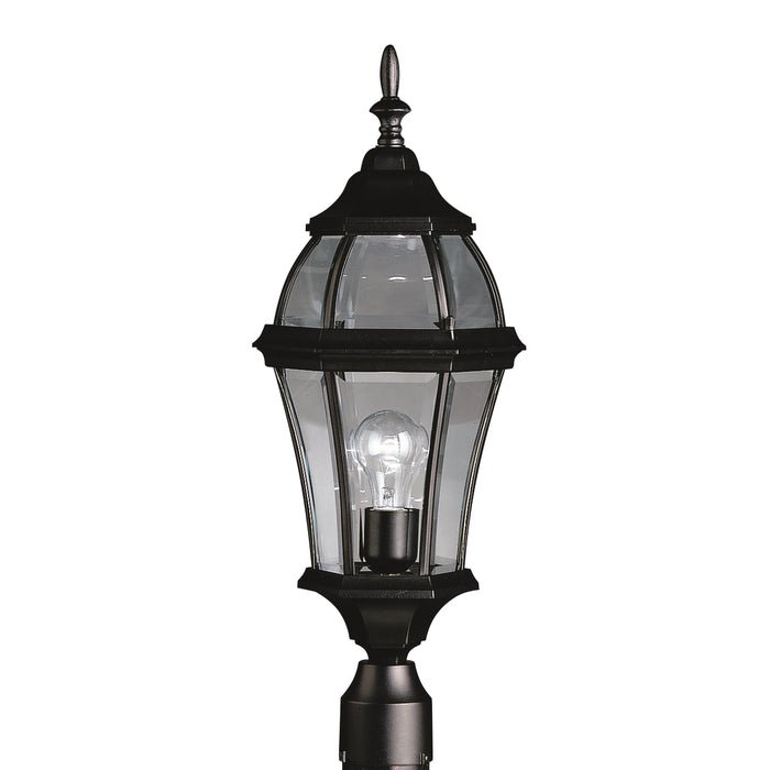Kichler 9992BK One Light Outdoor Post Mount, Black