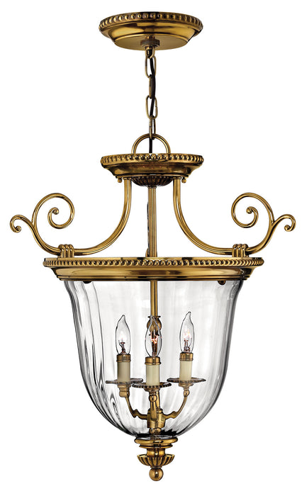 Hinkley 3613BB LED Foyer Pendant, Burnished Brass