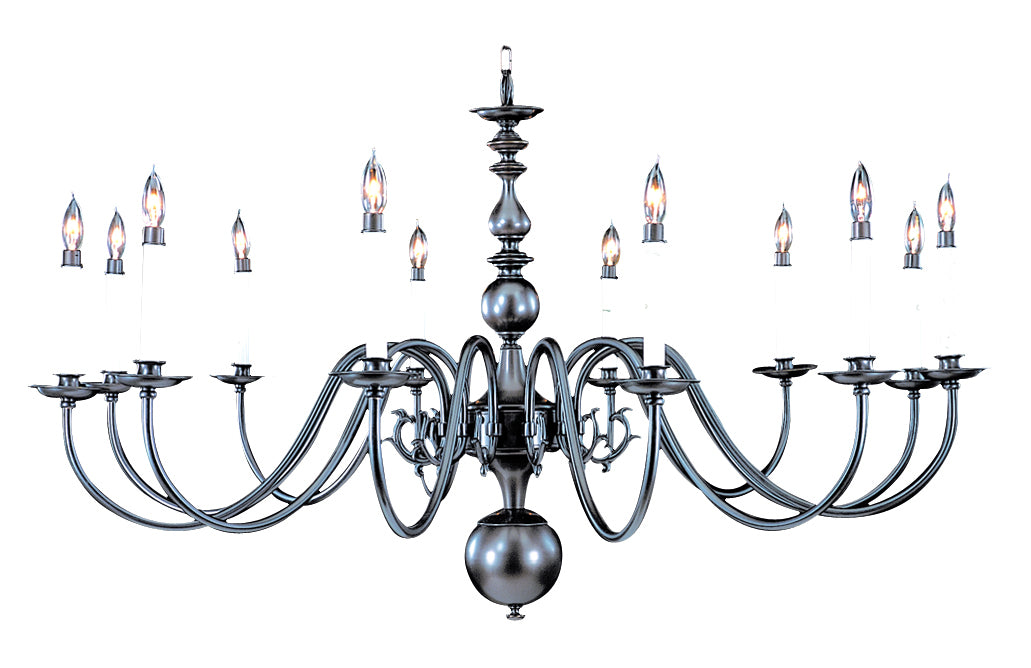 Framburg 9142 MB 12 Light Foyer Chandelier, Mahogany Bronze