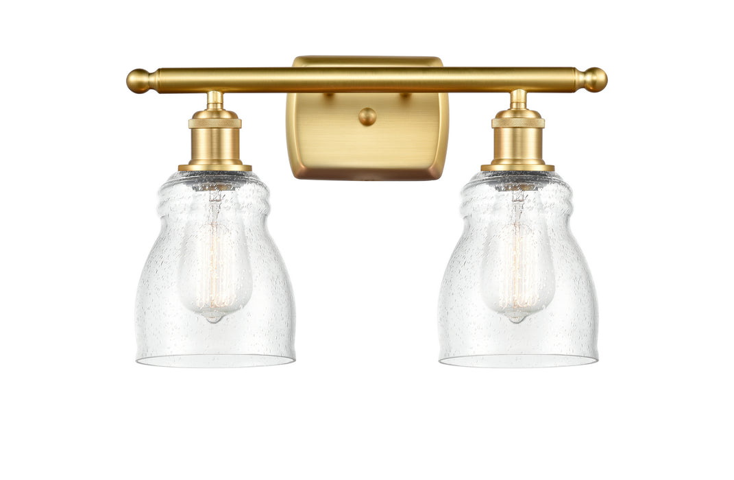 Innovations 516-2W-SG-G394 Two Light Bath Vanity, Satin Gold