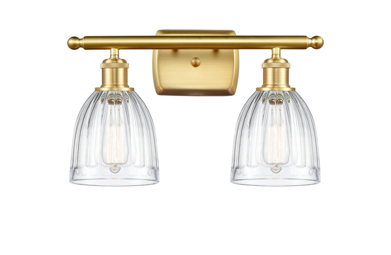 Innovations 516-2W-SG-G442 Two Light Bath Vanity, Satin Gold