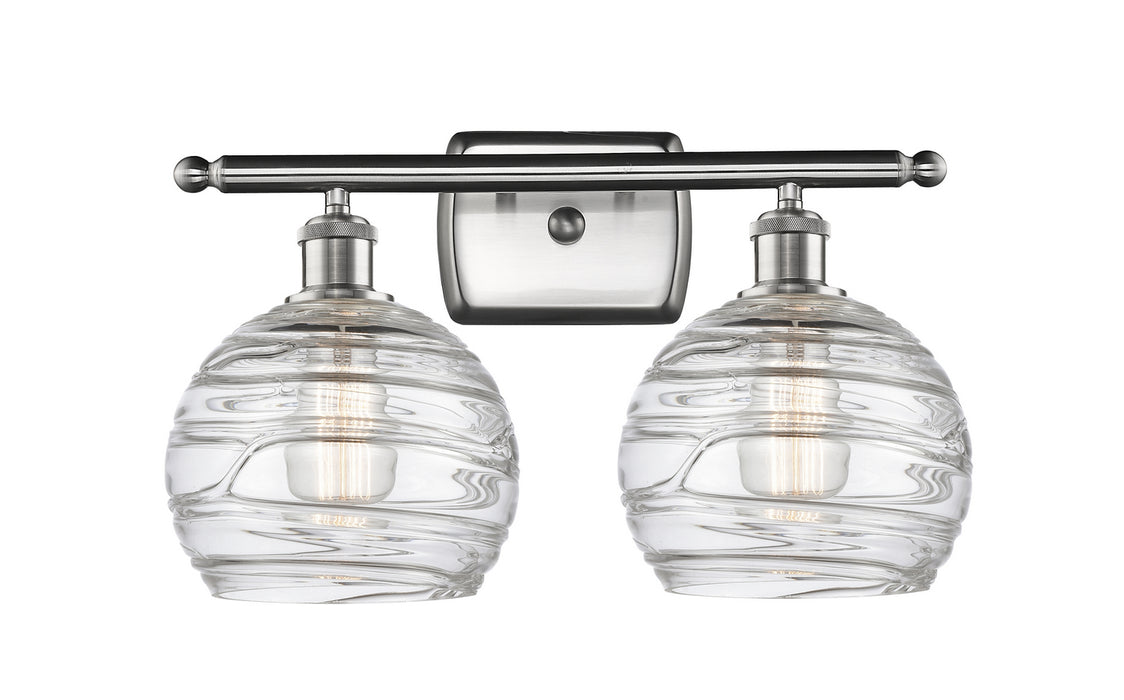 Innovations 516-2W-SN-G1213-8 Two Light Bath Vanity, Brushed Satin Nickel