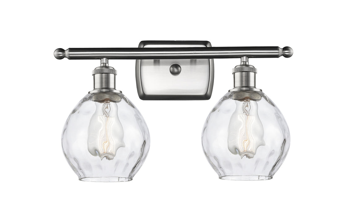Innovations 516-2W-SN-G362 Two Light Bath Vanity, Brushed Satin Nickel