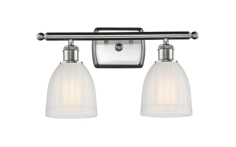 Innovations 516-2W-SN-G441 Two Light Bath Vanity, Brushed Satin Nickel